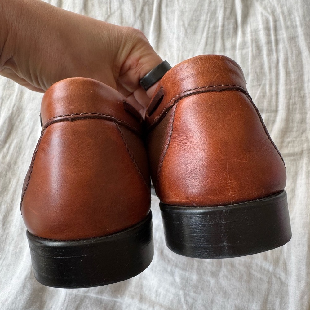 Bass Weejun Larkin Tassel Loafers in Brown Leather - Picture 4 of 8
